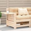vidaXL Garden Sofa Natural Pine Solid Pine Wood Standard Foldable