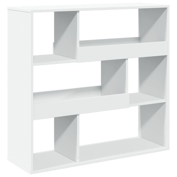vidaXL Room Divider White Engineered Wood 39.4 in x 13.0 in x 37.2 in