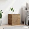 vidaXL Storage Box with Storage Artisan Oak 15.75 x 16.54 x 18.11 in
