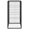 vidaXL Dog Playpen Black Powder-coated Steel 19.7 x 39.4 in Dog Playpen
