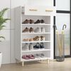 vidaXL Shoe Cabinet White Engineered Wood Medium Shoe Cabinet