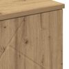 vidaXL Bathroom Cabinet with Door Artisan Oak 23.62 x 13.78 x 31.50 in