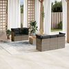 vidaXL Garden Sofa Set Grey