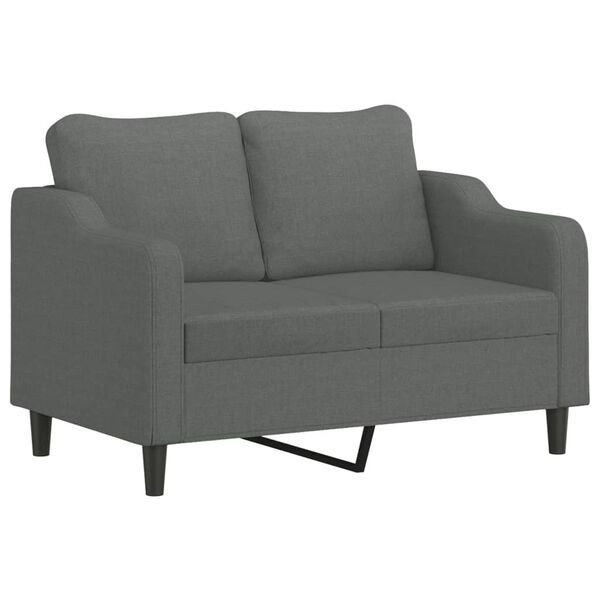 vidaXL Sofa Set Dark Grey Fabric (100% polyester), metal, textilene, plywood