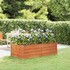 vidaXL Garden Raised Bed Rusty brown Corten steel 63 x 31.5 x 17.7 in