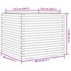 vidaXL Garden Planter White Solid Pine Wood 31.5 x 31.5 x 28.3 in