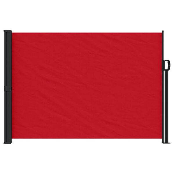 vidaXL Retractable Side Awning Red
