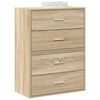 vidaXL Cabinet Set of 2 Sonoma Oak Engineered Wood Small