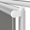 vidaXL Roller Blind Grey Polyester 55.1 x 59.1 in Adjustable Armrests