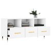vidaXL TV Cabinet White Engineered Wood 40.2 in x 14.2 in x 19.7 in