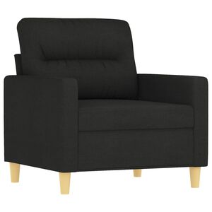 vidaXL Sofa Chair Black Fabric (100% polyester), metal, foam, textilene