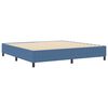 vidaXL Platform Bed Frame Blue 78.74 x 78.74 in Fabric