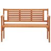 vidaXL Foldable Bench Natural Solid eucalyptus wood 47.2 in Foldable