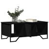 vidaXL Coffee Table Black Engineered wood, Metal Moderate Storage
