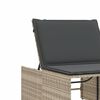 vidaXL Sun Lounger Light grey, Dark grey