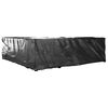 vidaXL Garden Furniture Cover Set of 2 Black Polyethylene, Aluminum