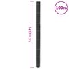vidaXL Weed Membrane Black with Green Stripes 100% Polypropylene