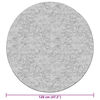 vidaXL Rug Light Beige Polyester Diameter 47.2 in Area Rug Circular
