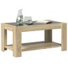 vidaXL Coffee Table Sonoma Oak Engineered Wood Medium Coffee Table