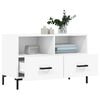 vidaXL TV Cabinet White Engineered wood, iron Medium TV Cabinet