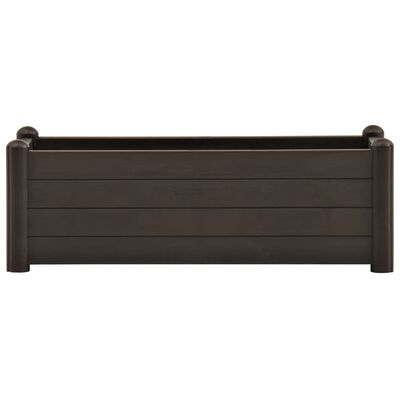 vidaXL Garden Raised Bed PP Mocha 39.4"x16.9"x13.8"