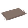 vidaXL Sun Lounger Taupe Solid Acacia wood Standard Foldable