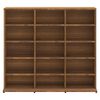 vidaXL CD Cabinet Brown Oak Engineered Wood