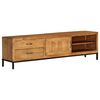 vidaXL TV Stand Mango wood Solid mango wood 55.1 x 11.8 x 15.7 in