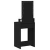 vidaXL Dressing Table Black 19.69 x 16.14 x 55.12 in Engineered Wood
