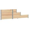 vidaXL Raised Bed Natural Wood Solid Pine Wood Medium Stackable