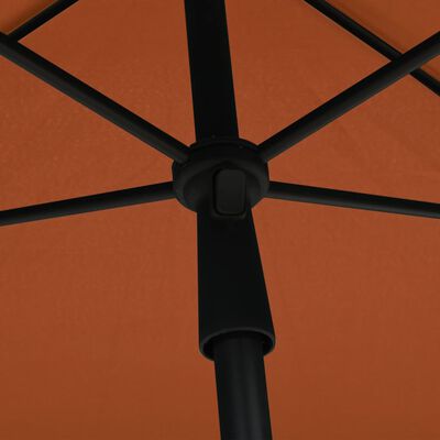 vidaXL Garden Parasol with Pole 82.7"x55.1" Terracotta