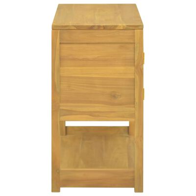 vidaXL Bathroom Cabinet 33.5"x15.7"x29.5" Solid Wood Teak