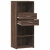 vidaXL Highboard Brown Oak Engineered Wood Tall Highboard Rectangular