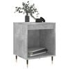 vidaXL Bedside Cabinet Set of 2 Concrete grey Engineered wood Medium