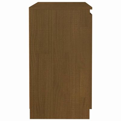 vidaXL Side Cabinet Honey Brown 23.6"x14.2"x25.6" Solid Pinewood