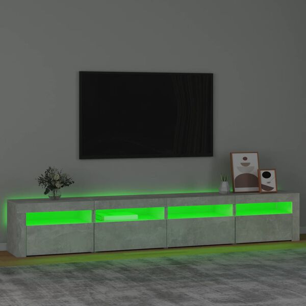 vidaXL TV Cabinet Concrete Grey Engineered Wood Large TV Cabinet