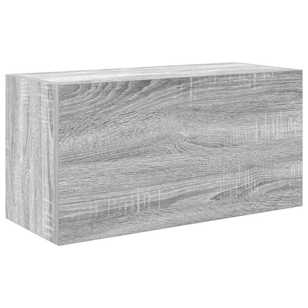 vidaXL Bathroom Wall Cabinet Gray Sonoma Engineered Wood