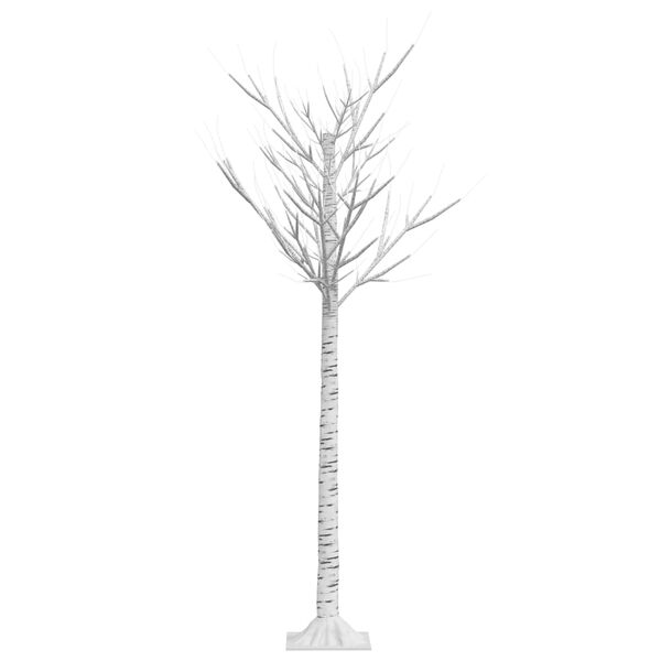 vidaXL Christmas Tree White Plastic 4.9 ft Christmas Tree Other