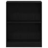 vidaXL Book Cabinet Black Oak 23.62 x 9.45 x 29.92 in Engineered Wood