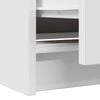 vidaXL TV Cabinet White Engineered wood 15.7 x 13.8 x 21.3 in TV Cabinet