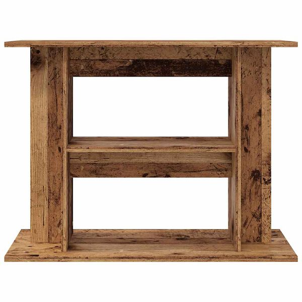 vidaXL Aquarium Stand Old Wood Engineered Wood 31.5 x 13.8 x 23.6 in