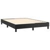 vidaXL Bed Frame Black Faux leather, plywood, engineered wood Double