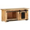 vidaXL TV Cabinet Natural Mango Wood Solid Mango Wood Sliding Components