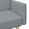 vidaXL Sofa Bed Light Gray Polyester, Wood, Plastic Medium Convertible