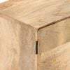 vidaXL Bedside Cabinet Natural Solid mango wood with powder-coated steel