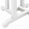 vidaXL Garden Bar Set 3 pcs White HDPE