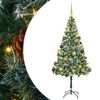 vidaXL Artificial Christmas Tree Green 70.87 in PVC and Steel