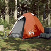 vidaXL Camping Tent Dome 2-Person Orange Waterproof