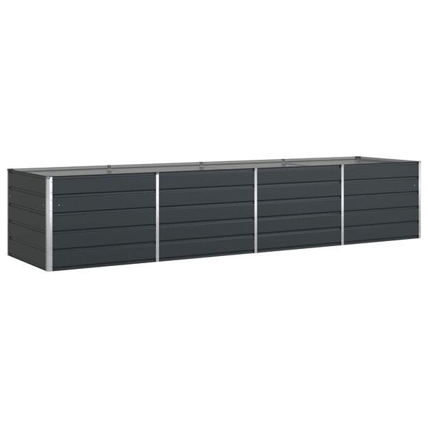 vidaXL Planter Anthracite 195 x 100 x 45 cm Galvanised Steel