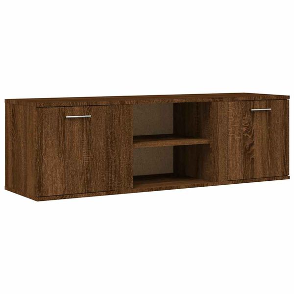 vidaXL TV Cabinet Brown Oak Engineered Wood Medium TV Cabinet